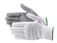PVC Dot Knit Gloves - Single-Sided  12prs  12$