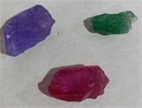 Lab 3 Different Colored Crystal Pieces