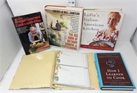 (4) Cookbooks & Recipe Card Book