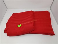 (2) 90''x 90'' Red Tablecloths