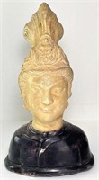 Ethnic Stone Carved Statue On A Marble Base