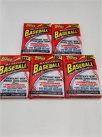 1991 Topps Baseball Card Pack Lot 5