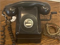 Vtg Kellogg Red Bar Telephone with Ringer/No Dial