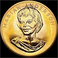 1980 Marian Anderson 1/2oz Gold Token GEM BU