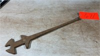 23" Blacksmith Made Wrench, 2 1/2", 2 1/8??, 1 1/