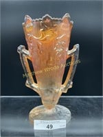 Millersburg marigold Acorn 2-handled vase.