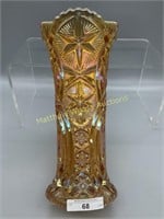 Millersburg bright radium marigold Ohio Star vase.