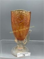 Millersburg marigold Butterfly & Corn vase.