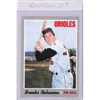 1970 Topps Brooks Robinson Signed Card
