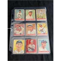 (18) Low Grade 1933 Goudey Baseball Cards