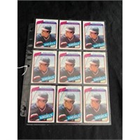 (14) 1980 Topps Rod Carew Cards
