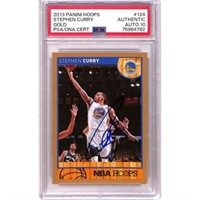 2013 Hoops Stephen Curry Gold Auto Psa 10