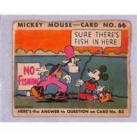 1935 Gum Inc Mickey Mouse Card