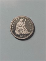 1878 Silver Seated Liberty Quarter