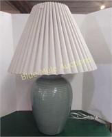Glass table lamp working -26"tall