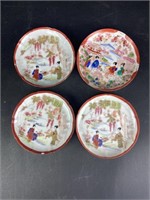 Japanese Hand Painted Saucer Set