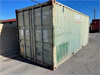 20 Ft Storage container Connex box GREEN/BLUE