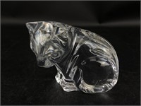 Waterford Crystal Cat Figure