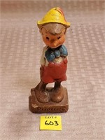 Vintage Pinocchio Syroco  Wood Figurine