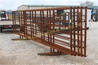 LOT OF 5 24' HD FREE STANDING CATTLE PANELS
