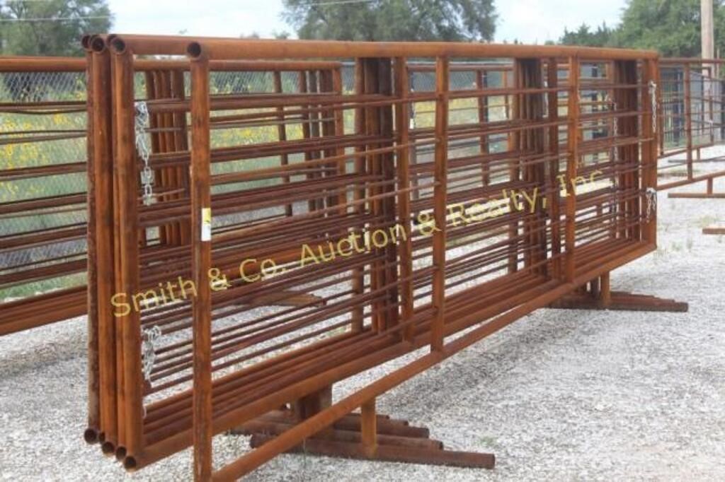 LOT OF 6 - 24' HD MOBILE CATTLE PANELS