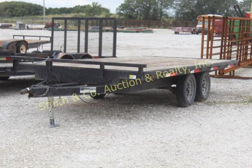 8' X 16' DECK OVER DUEL AXLE TRAILER