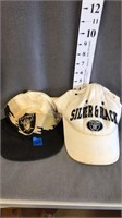 2 Raiders hats- Need washed