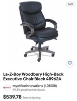 La-Z-Boy Woodbury High-Back Executive Chair Black