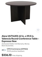 Alera VA7142ES 42 in. x 29.5 in. Valencia Round Co