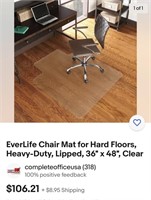 (X2) EverLife Chair Mat for Hard Floors, Heavy-Dut