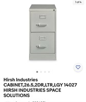 Hirsh Industries CABINET,26.5,2DR,LTR,LGY 14027 HI