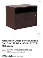 Alera Open Office Series Low File Cab Cred 29 1/2