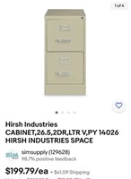 Hirsh Industries CABINET,26.5,2DR,LTR V,PY 14026 H