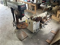 Jet Drill Press and Grizzly Benchtop Lathe
