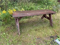 Benches with Wood Table