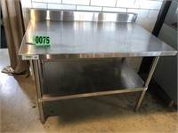 Regency Table and Sinks stainless prep table