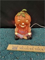 Light Up Pumpkin Scarecrow Halloween Fall Lamp