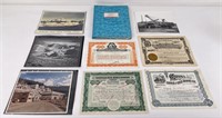 Collection of Mining Photos Stock Certificates
