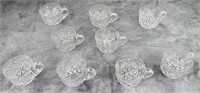 Antique Cut Glass Punch Cups