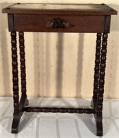 Vintage English Wooden Table With Draw