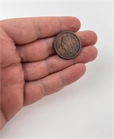 1848 Braided Hair Large Cent Coin