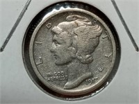 OF) 1917 Silver Mercury dime