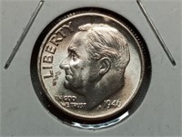 OF) High grade 1946 S silver Roosevelt Dime