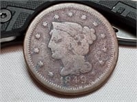 OF) 1849 us large cent