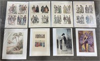 Various Large Antique Bookplates and Prints