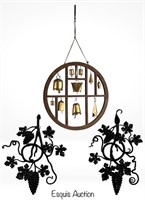 Circle of Bells Wind Chime & Cast Iron Grape Vines