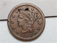 OF) 1852 us large cent