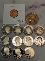 OF) Lot of assorted proof coins