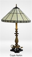 Tiifany Style Stained Glass Shade Table Lamp