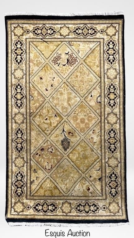 Hand Knotted Persian Mogul Wool Area Rug